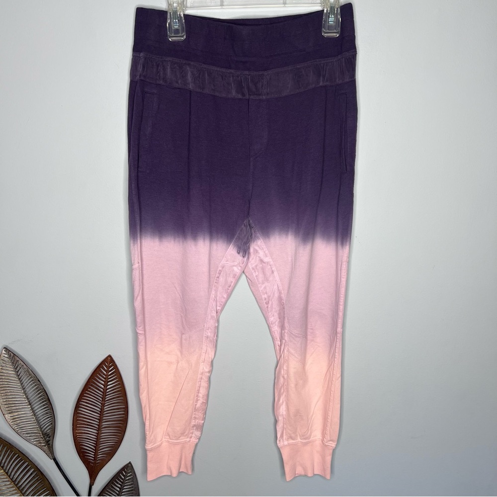 YOUNG, FABULOUS & BROKE high rise ombré cotton blend jogger sweatpants